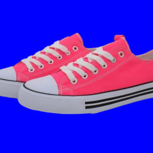 Women's Hot Pink Low Top Sneakers